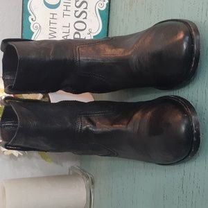 Frye Anna Shortie Boots Women’s 7.5 Black Leather